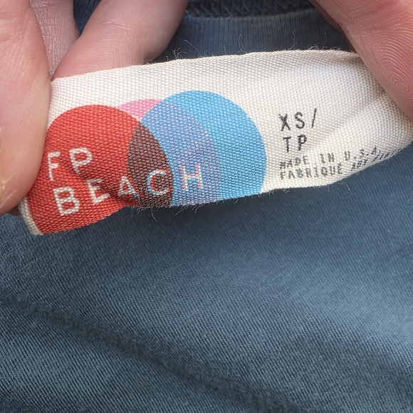 Free People FP Beach Blue Cover Up Dress Size XS - Picture 2 of 2